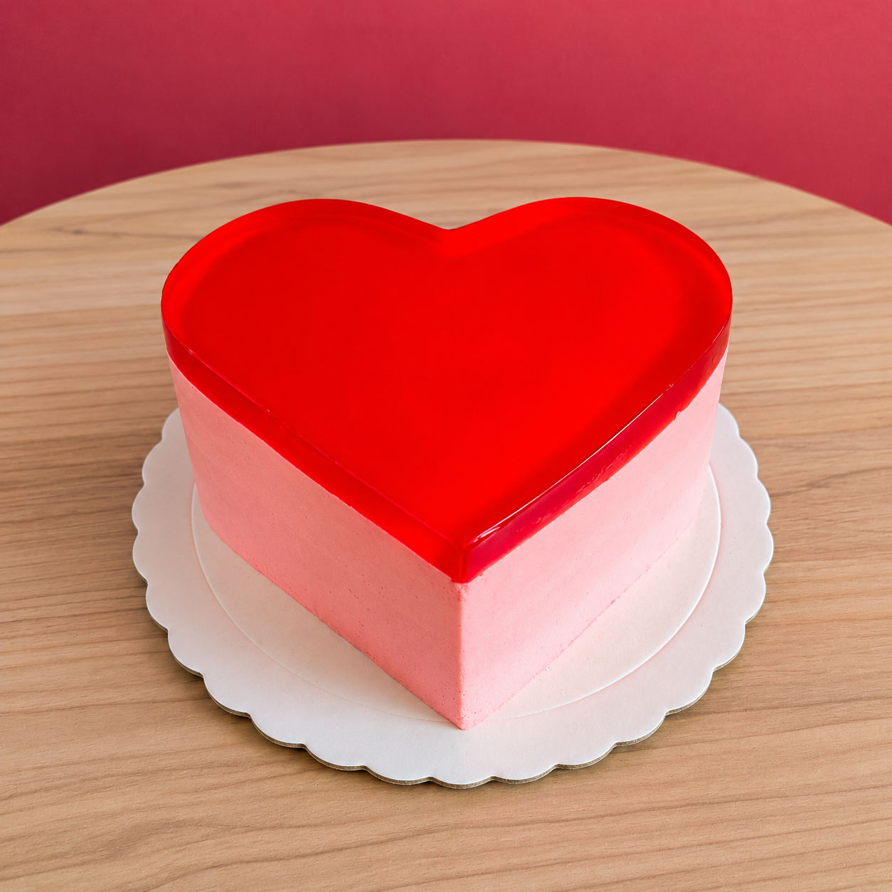 Torta de corazones romántica